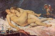 Gustave Courbet Le SommeilSleep oil painting on canvas